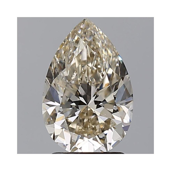 2.00 Carat Pear Loose Diamond, M, SI2, Ideal, GIA Certified | Thumbnail
