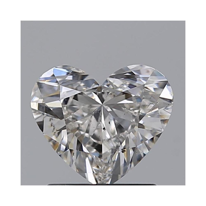1.00 Carat Heart Loose Diamond, H, SI1, Ideal, GIA Certified