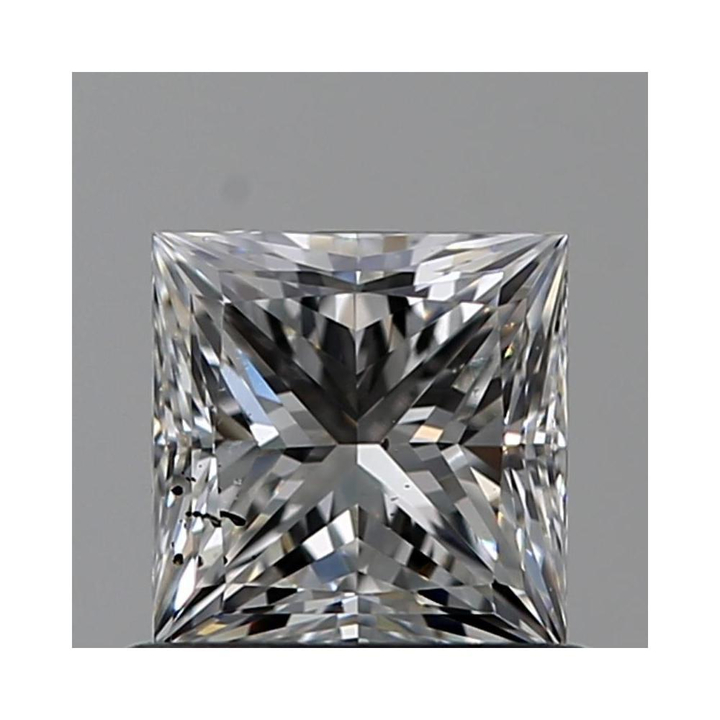 0.70 Carat Princess Loose Diamond, F, SI1, Very Good, GIA Certified | Thumbnail