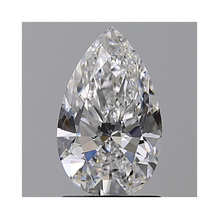 1.50 Carat Pear Loose Diamond, D, VS2, Ideal, GIA Certified