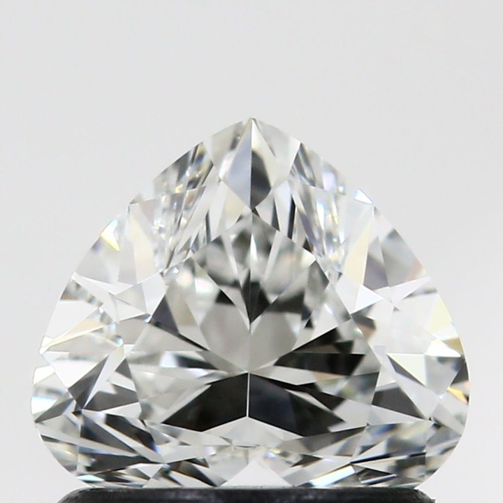 0.91 Carat Heart Loose Diamond, H, VVS1, Super Ideal, GIA Certified | Thumbnail