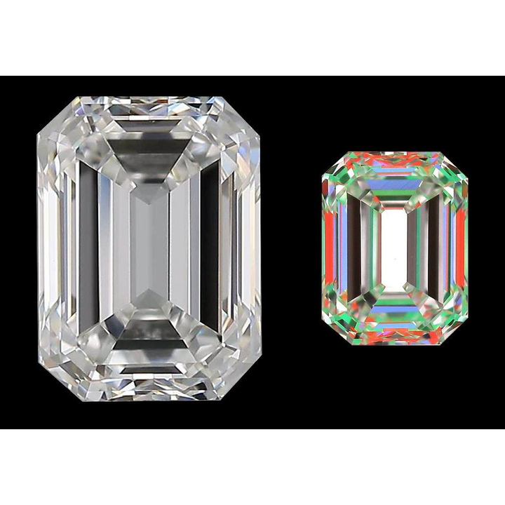 0.90 Carat Emerald Loose Diamond, F, VVS2, Super Ideal, GIA Certified | Thumbnail