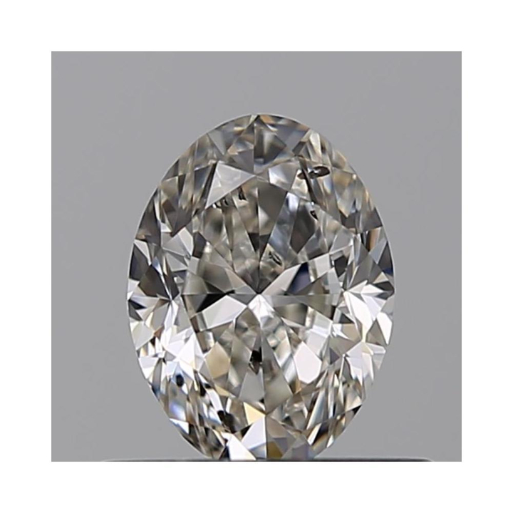 0.50 Carat Oval Loose Diamond, H, SI2, Ideal, GIA Certified