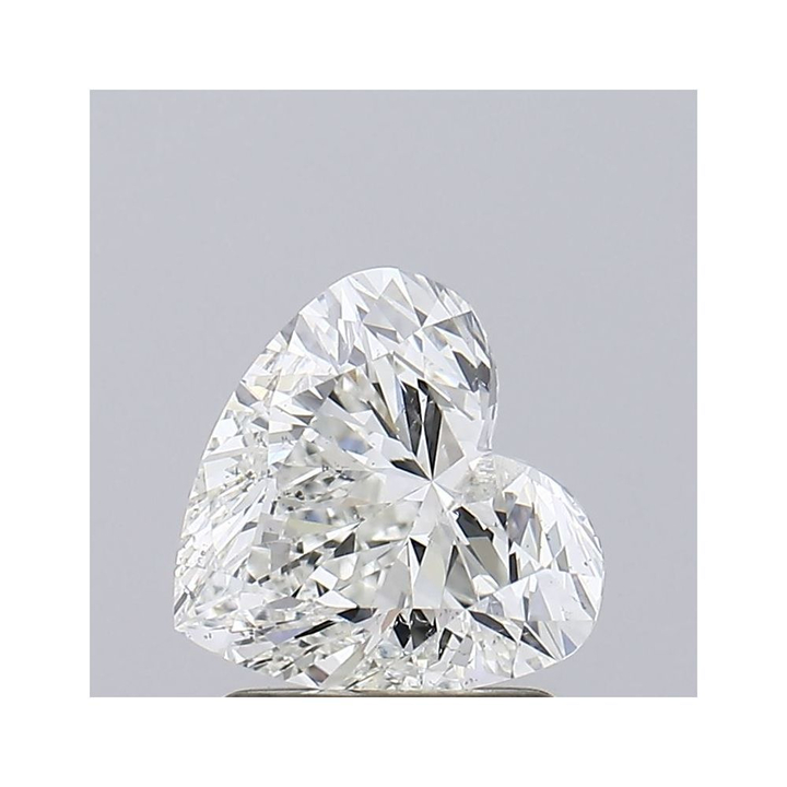 1.52 Carat Heart Loose Diamond, H, I1, Ideal, GIA Certified