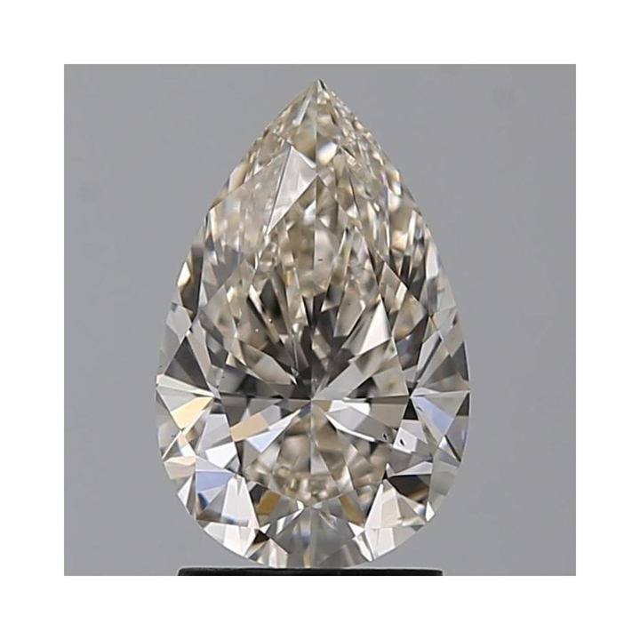 2.02 Carat Pear Loose Diamond, K, VS2, Super Ideal, GIA Certified