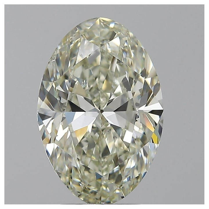 3.50 Carat Oval Loose Diamond, L, SI2, Super Ideal, GIA Certified