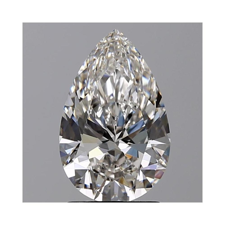 2.00 Carat Pear Loose Diamond, H, VS2, Super Ideal, GIA Certified