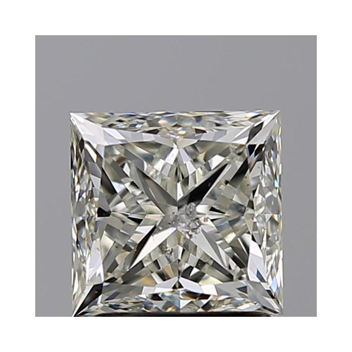 2.01 Carat Princess Loose Diamond, J, I1, Very Good, GIA Certified | Thumbnail