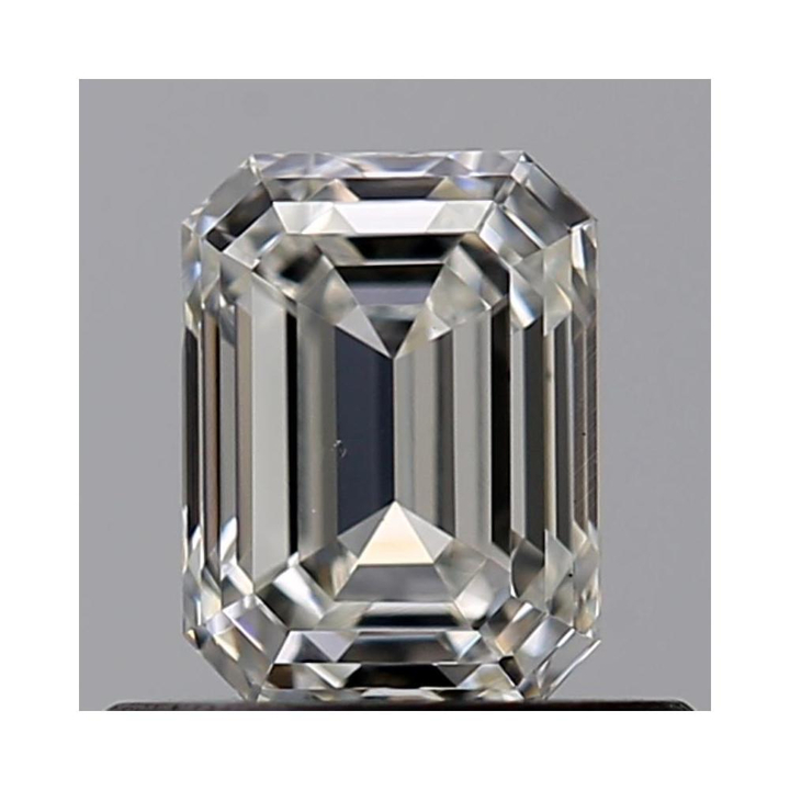 0.54 Carat Emerald Loose Diamond, H, VVS2, Excellent, GIA Certified | Thumbnail