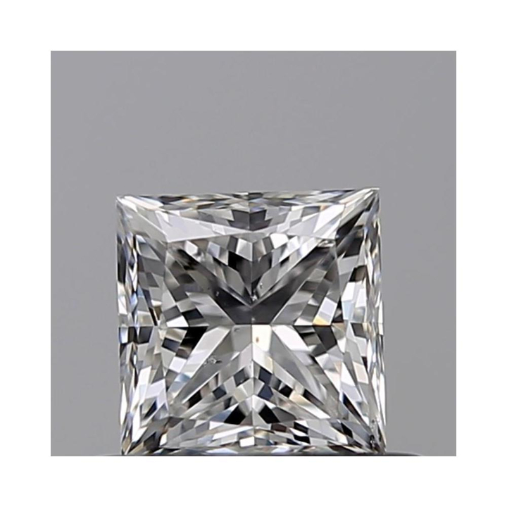 0.53 Carat Princess Loose Diamond, F, SI1, Excellent, GIA Certified