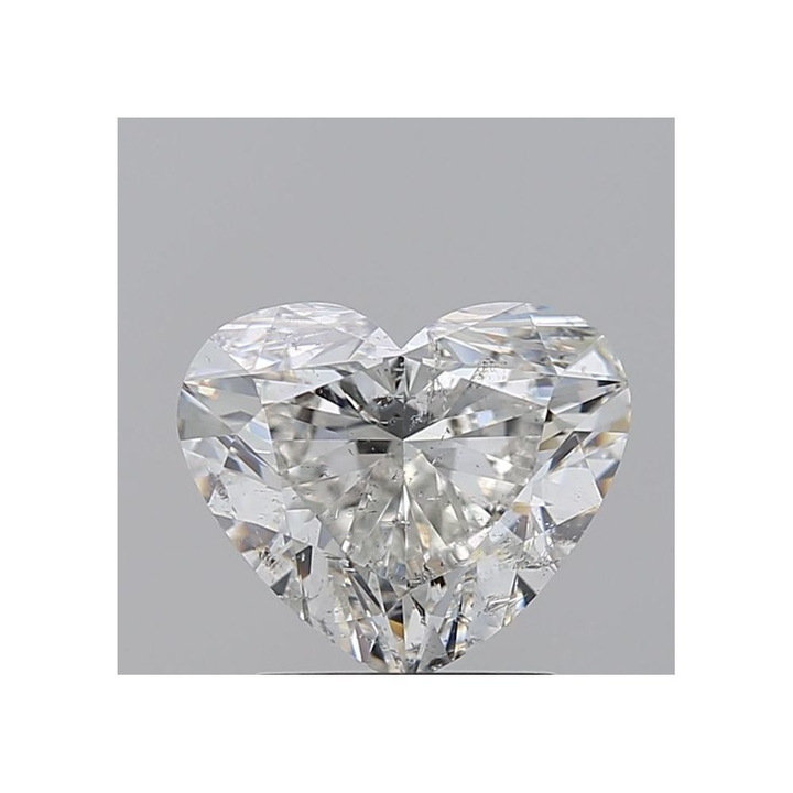 2.02 Carat Heart Loose Diamond, H, I1, Super Ideal, GIA Certified | Thumbnail