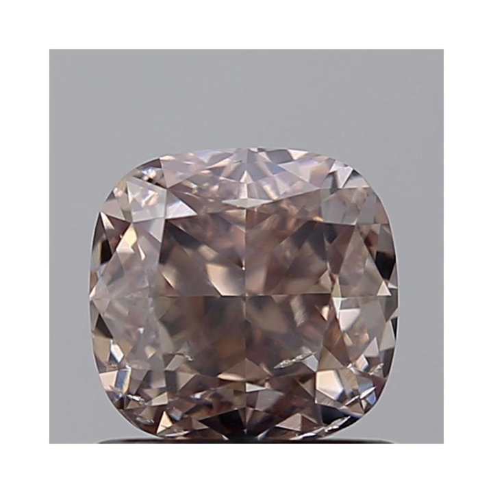 1.02 Carat Cushion Loose Diamond, fancy pink brown natural even, I1, Very Good, GIA Certified | Thumbnail