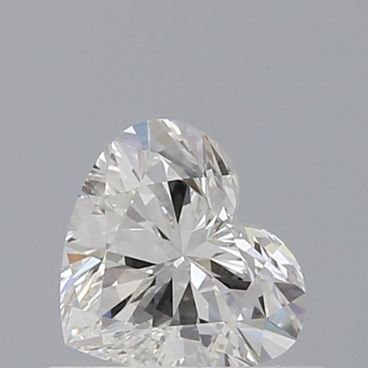 0.54 Carat Heart Loose Diamond, H, VS2, Ideal, GIA Certified