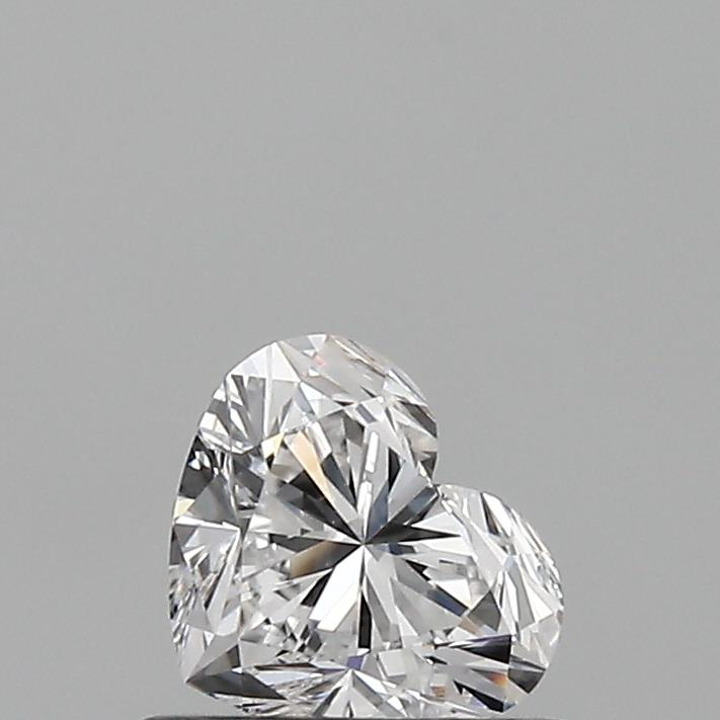 0.50 Carat Heart Loose Diamond, D, VVS2, Super Ideal, GIA Certified