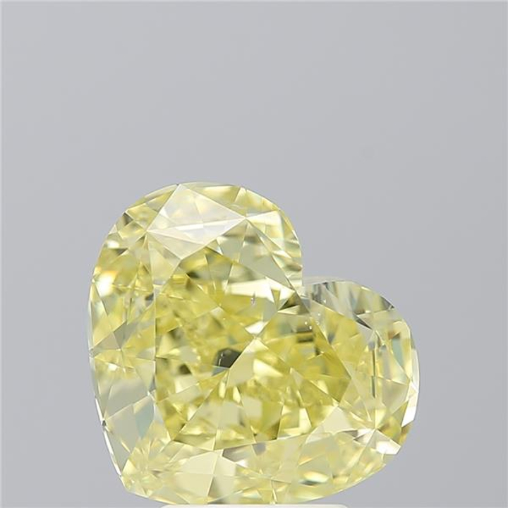 4.20 Carat Heart Loose Diamond, FC, SI1, Ideal, GIA Certified
