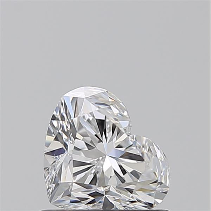 0.70 Carat Heart Loose Diamond, D, VVS2, Super Ideal, GIA Certified