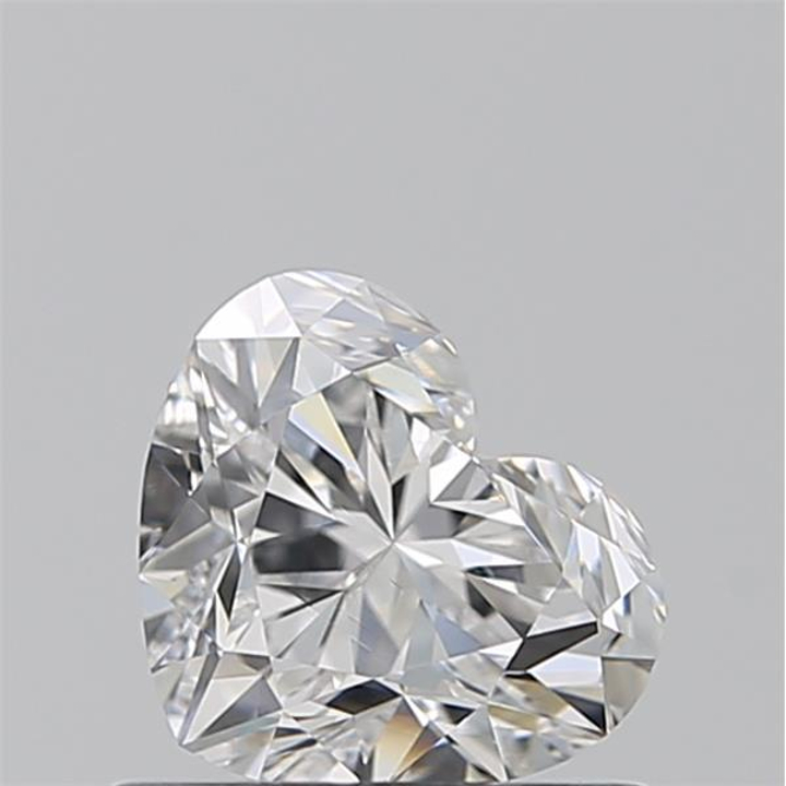0.83 Carat Heart Loose Diamond, D, VVS1, Super Ideal, GIA Certified