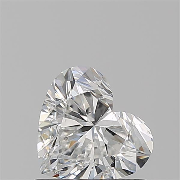 0.84 Carat Heart Loose Diamond, F, SI1, Super Ideal, GIA Certified