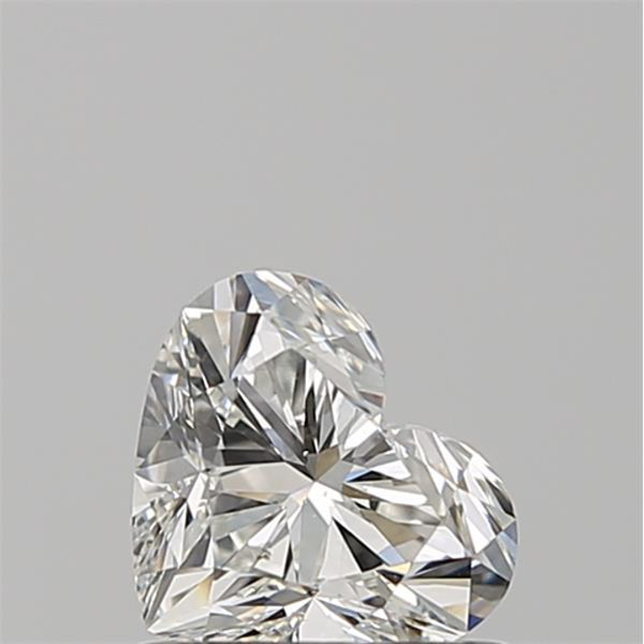 0.70 Carat Heart Loose Diamond, H, SI1, Ideal, GIA Certified