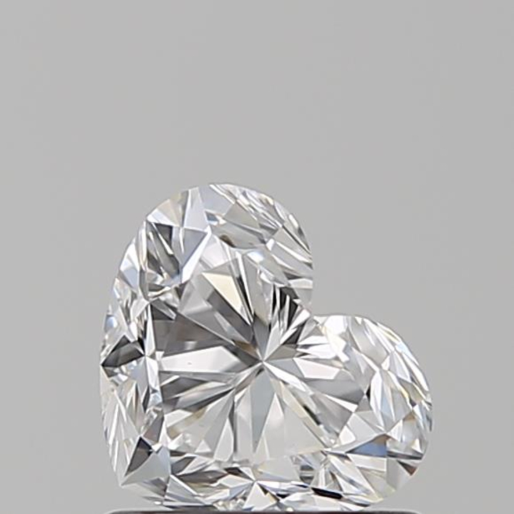 0.80 Carat Heart Loose Diamond, D, VVS2, Ideal, GIA Certified