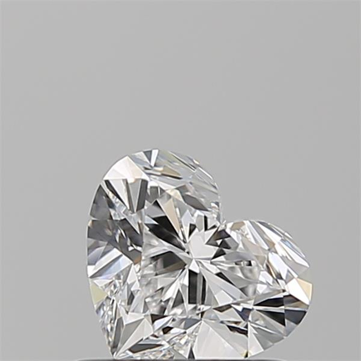 0.70 Carat Heart Loose Diamond, D, VVS2, Ideal, GIA Certified | Thumbnail