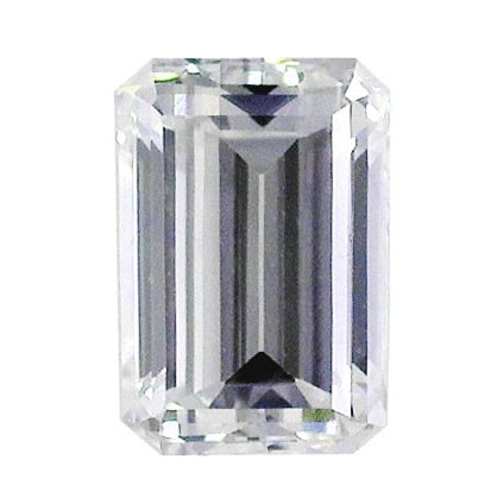 0.45 Carat Emerald Loose Diamond, D, VVS2, Excellent, GIA Certified | Thumbnail