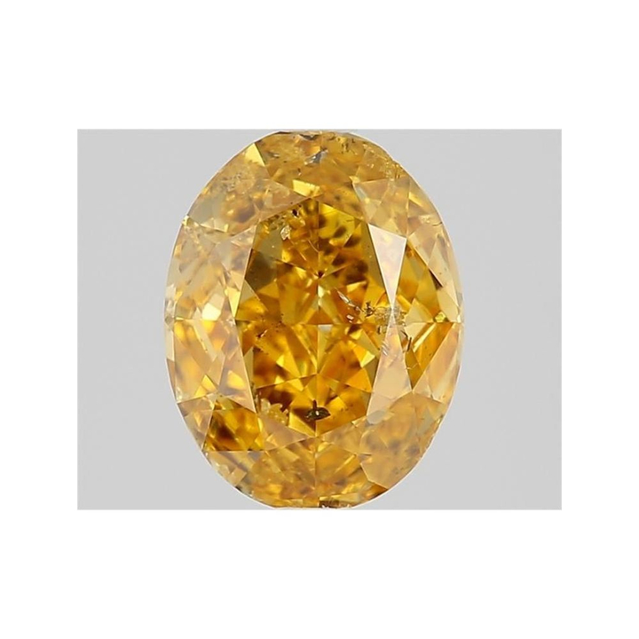 1.20 Carat Oval Loose Diamond, Fancy Orange, I1, Good, GIA Certified | Thumbnail