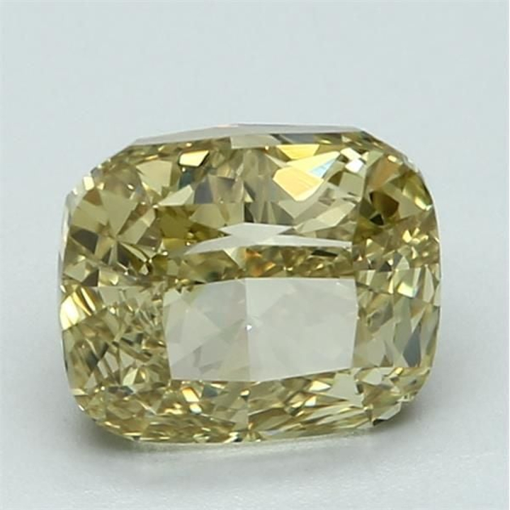 2.31 Carat Cushion Loose Diamond, Fancy Brownish Yellow, VVS2, Very Good, GIA Certified
