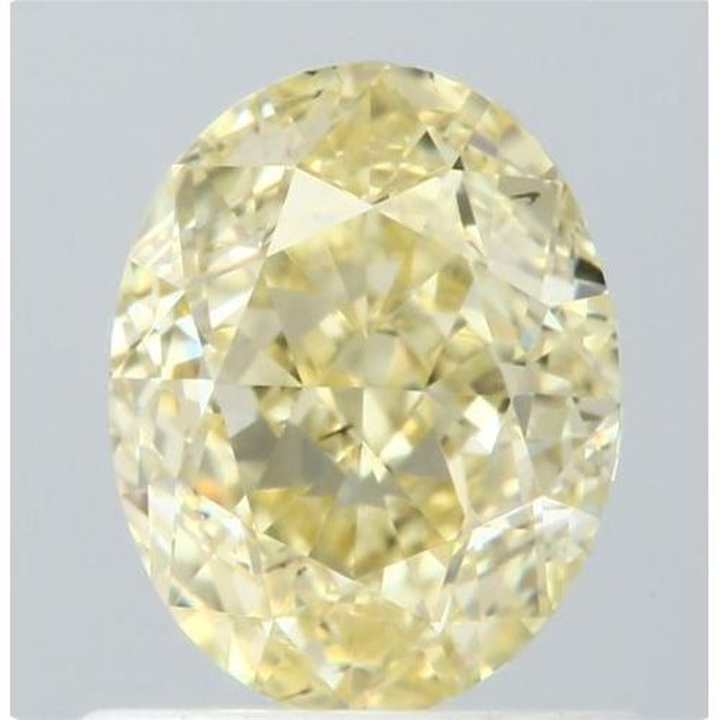 0.96 Carat Oval Loose Diamond, Fancy Yellow, SI1, Excellent, GIA Certified
