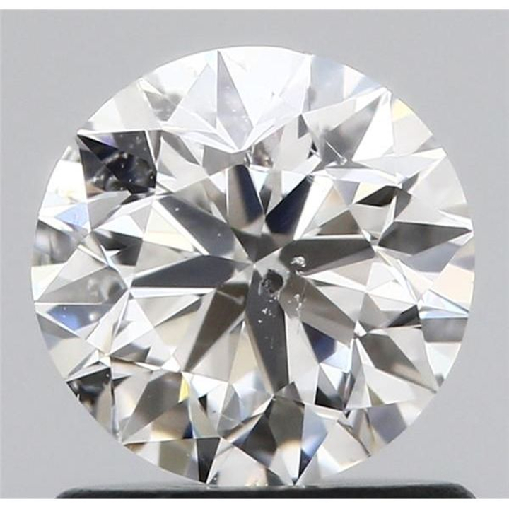 0.89 Carat Round Loose Diamond, F, I1, Very Good, GIA Certified