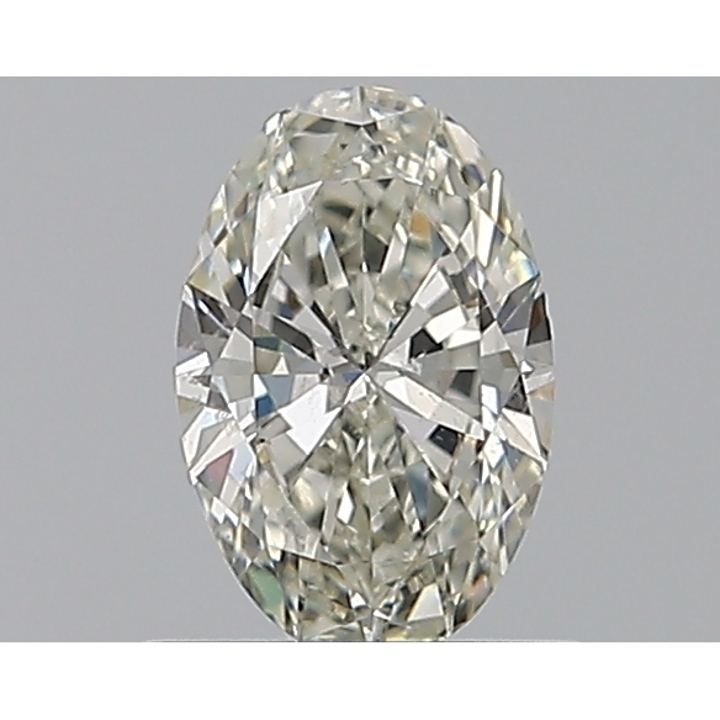 0.59 Carat Oval Loose Diamond, J, SI1, Super Ideal, GIA Certified | Thumbnail