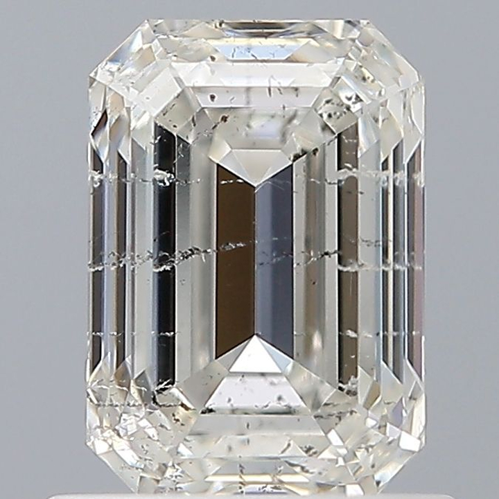 0.91 Carat Emerald Loose Diamond, H, SI2, Ideal, GIA Certified | Thumbnail