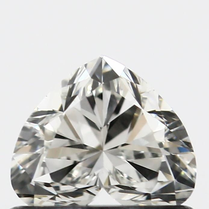 0.50 Carat Heart Loose Diamond, H, VVS2, Super Ideal, GIA Certified