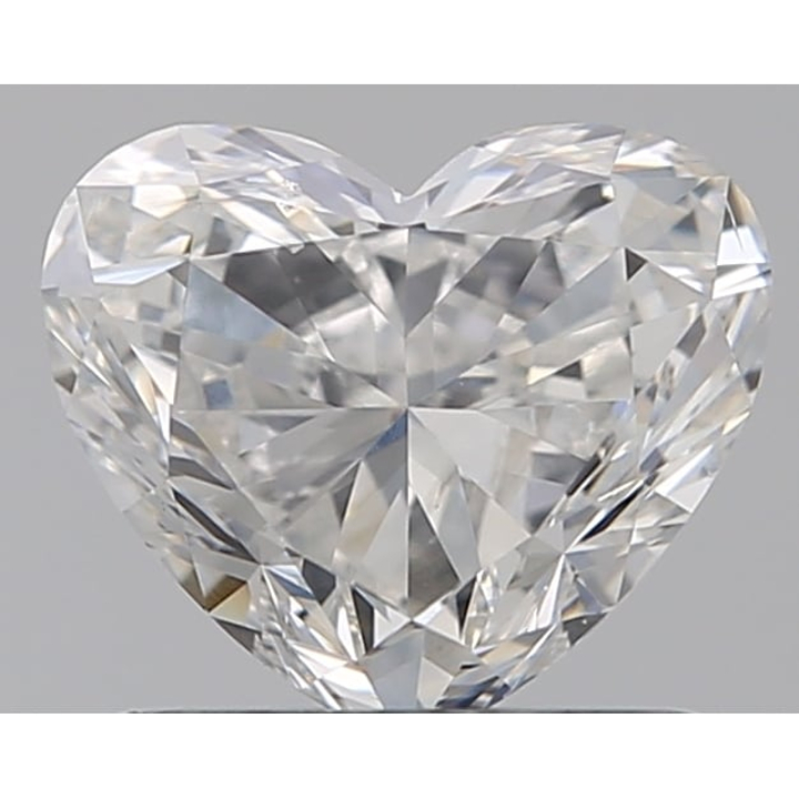 0.90 Carat Heart Loose Diamond, F, SI2, Super Ideal, GIA Certified | Thumbnail