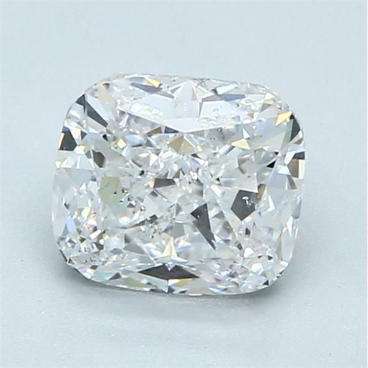 1.57 Carat Cushion Loose Diamond, D, SI2, Ideal, GIA Certified