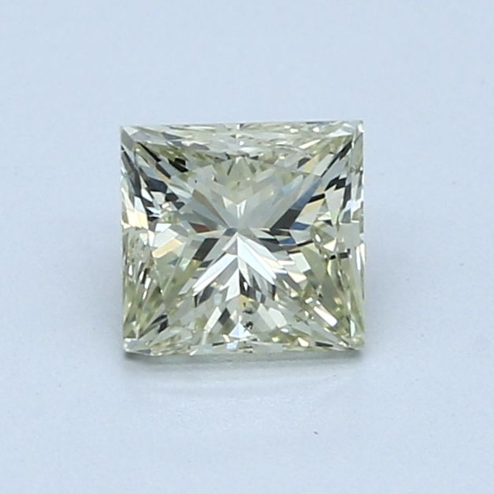 1.00 Carat Princess Loose Diamond, Fancy Greenish Yellow, , Good, GIA Certified | Thumbnail