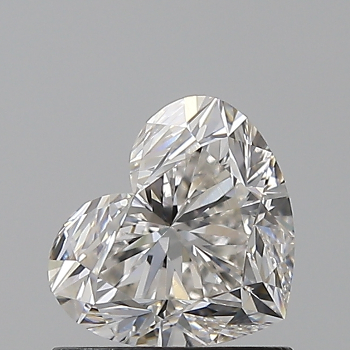 1.00 Carat Heart Loose Diamond, H, VS1, Super Ideal, GIA Certified