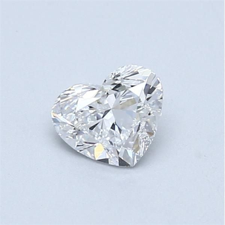 0.53 Carat Heart Loose Diamond, D, VVS1, Super Ideal, GIA Certified