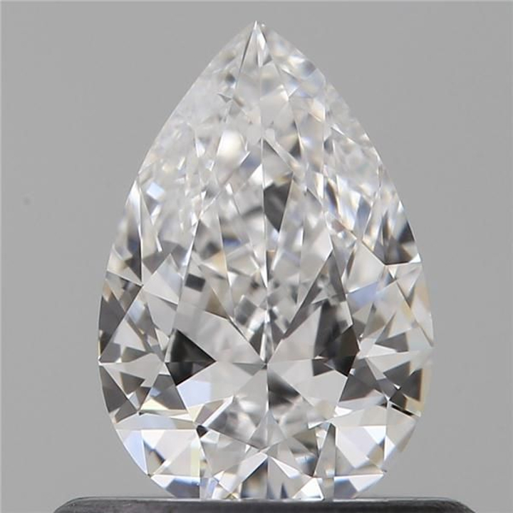 0.50 Carat Pear Loose Diamond, D, VVS2, Super Ideal, GIA Certified