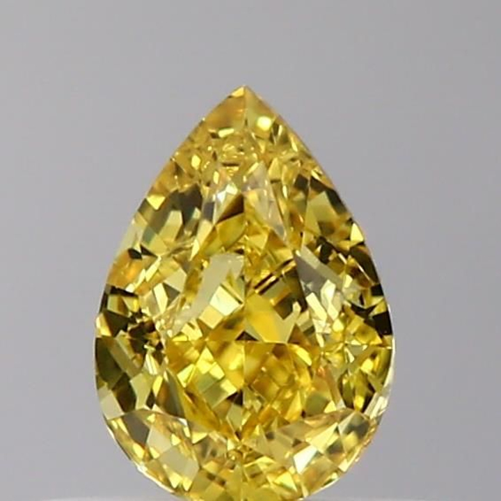 0.42 Carat Pear Loose Diamond, Fancy Yellow, VS1, Very Good, GIA Certified