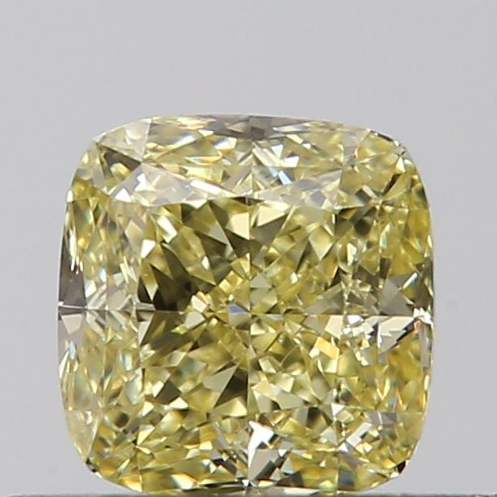 0.37 Carat Cushion Loose Diamond, Y, IF, Ideal, GIA Certified