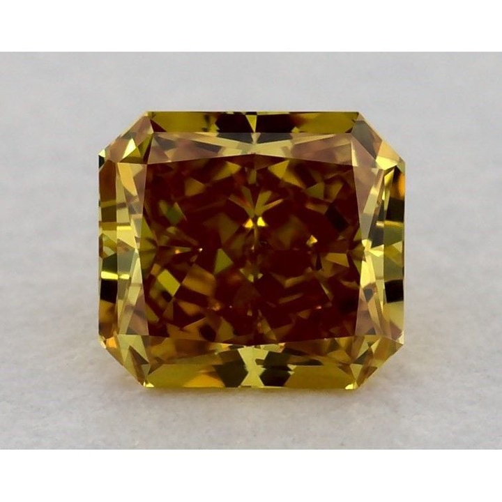 0.25 Carat Round Loose Diamond, Fancy Deep Yellow-Orange, SI1, Good, GIA Certified | Thumbnail