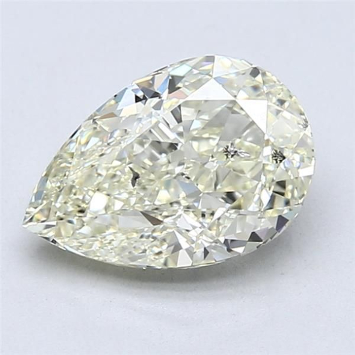 2.50 Carat Pear Loose Diamond, K, SI2, Ideal, HRD Certified | Thumbnail