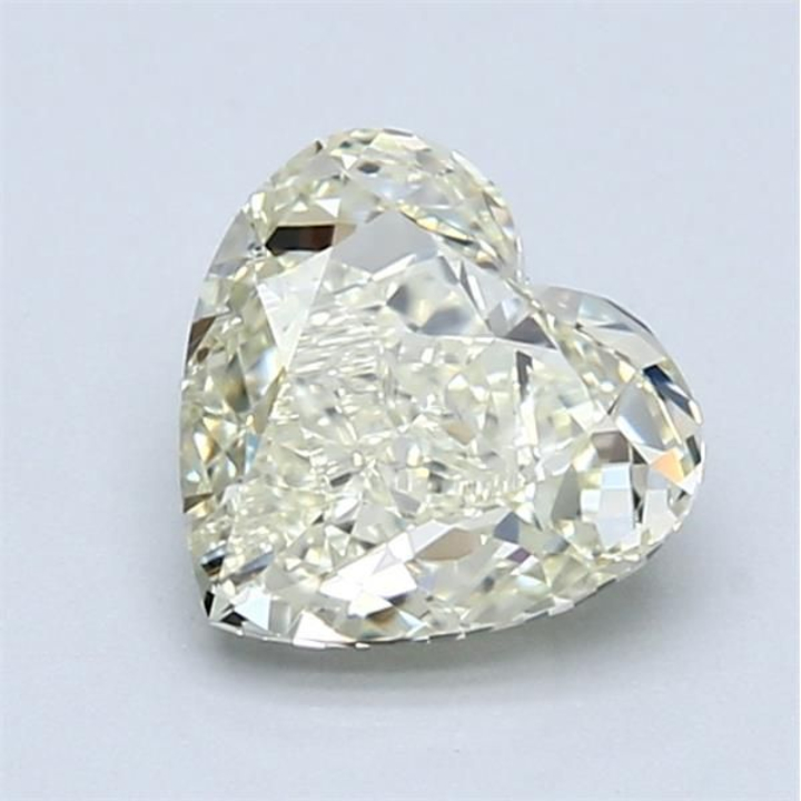 1.52 Carat Heart Loose Diamond, L, VVS1, Ideal, HRD Certified