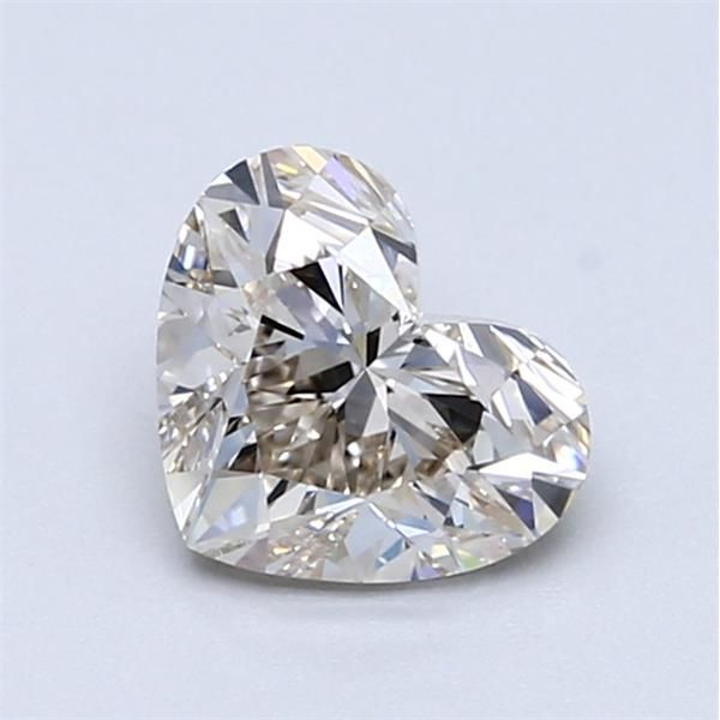 1.02 Carat Heart Loose Diamond, K, VVS2, Super Ideal, HRD Certified