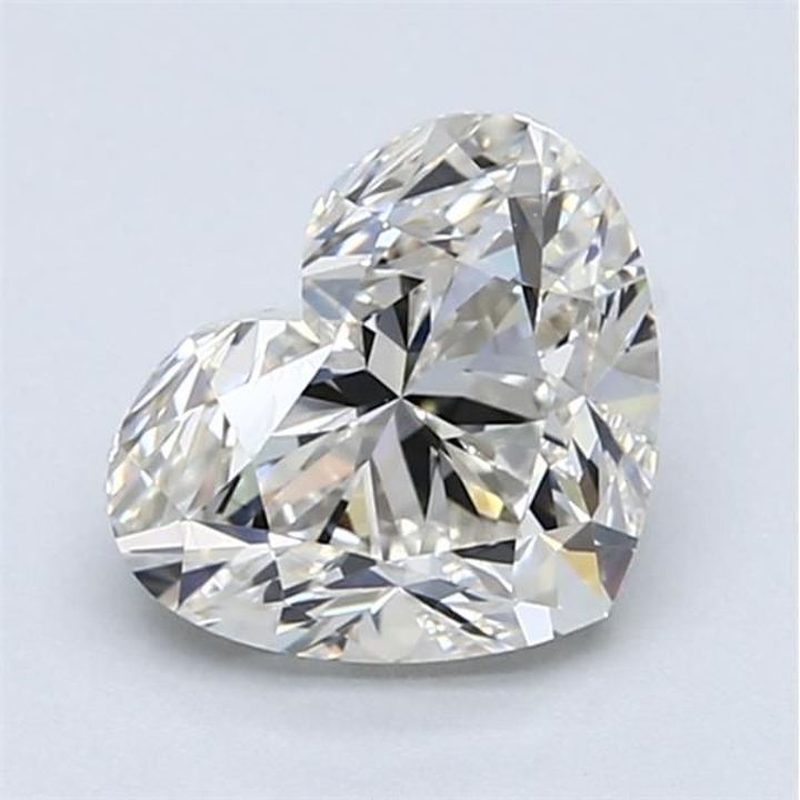 1.70 Carat Heart Loose Diamond, H, VVS2, Super Ideal, HRD Certified | Thumbnail