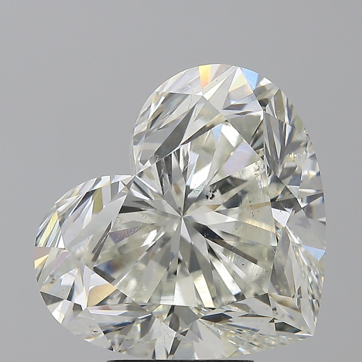 7.04 Carat Heart Loose Diamond, H, SI1, Super Ideal, HRD Certified