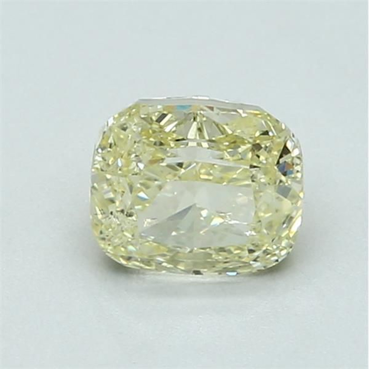 1.10 Carat Cushion Loose Diamond, Fancy Yellow, SI2, Excellent, GIA Certified