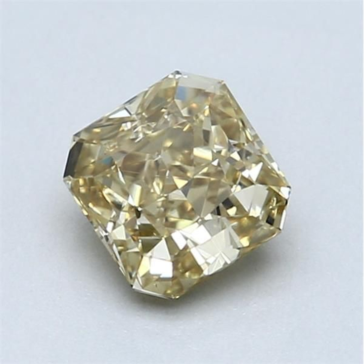 1.01 Carat Radiant Loose Diamond, Fancy Brownish Yellow, VS2, Very Good, GIA Certified