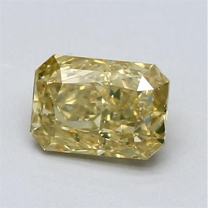1.04 Carat Radiant Loose Diamond, Fancy Yellow, SI2, Excellent, GIA Certified